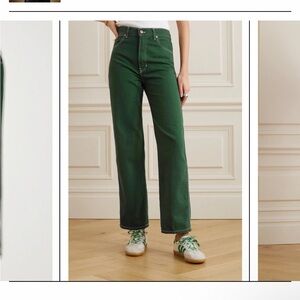 REFORMATION
Cowboy Straight-Leg Jeans Forest Green size 25